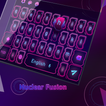 nuclear fusion keyboard purple neon pink