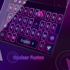 nuclear fusion keyboard purple neon pink icon