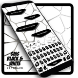 Sms Black and White keyboard Theme アイコン