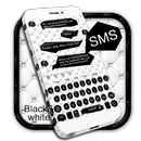 SMS Black and White Keyboard APK