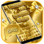SMS Gold Bow Keyboard icône