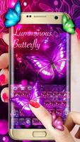 Luminous butterfly keyboard Affiche