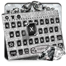 Silver Black Diamond  Keyboard Theme APK