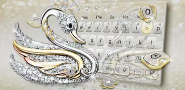 Silver Swan Keyboard Theme