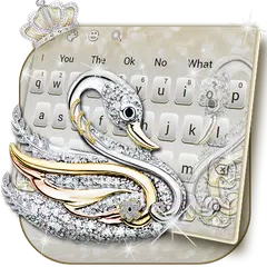 Silver Swan Keyboard Theme APK download