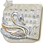 Silver Swan Keyboard Theme icon