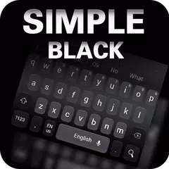 Tema simple del teclado negro