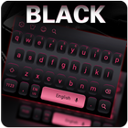 Thème clavier noir simple icône