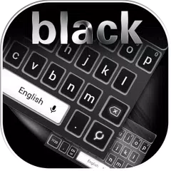 Tema simple del teclado negro