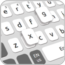 Teclado blanco negro simple APK