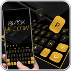 Simple Black Yellow Keyboard icon