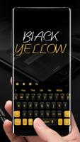 Simple Black Yellow Keyboard imagem de tela 1