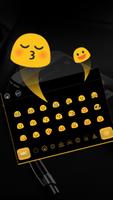 Simple Black Yellow Keyboard imagem de tela 2