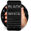 Black and White Keyboard Theme APK