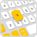 Simple White Yellow Keyboard APK