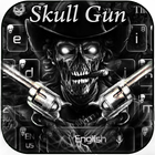 Skull two Gun Keyboard ikon