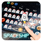 Spaceship rocket Keyboard-icoon