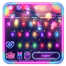 Sparkle Neon Lights  keyboard Theme APK