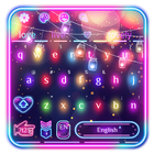 Sparkle Neon Lights  keyboard Theme icono