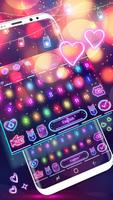 Sparkle Neon Lights  keyboard Theme captura de pantalla 1