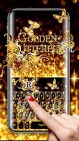 Sparkly Golden Butterfly Keyboard imagem de tela 1