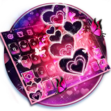 Icona Sparkling Heart Keyboard Theme