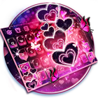 Sparkling Heart Keyboard Theme icono