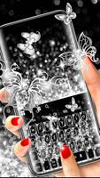 Shiny Sparkly Butterfly Keyboard poster
