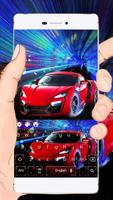 Sport Car Keyboard Theme Cartaz