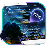 SMS Yıldızlı Ay Gece Klavyesi simgesi