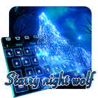 Starry Night Wolf Keyboard icon