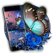Starry Blue Flower Keyboard