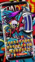 3D Street Art Graffiti Keyboard Theme syot layar 1