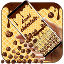 Sweet Chocolate Gravity Keyboard Theme-APK