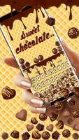 Poster Sweet Chocolate Gravity Keyboard Theme