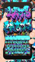 Party Graffiti Street Art Keyboard Theme imagem de tela 1