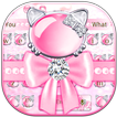 Pink Diamond Cat Keyboard