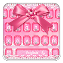 Pembe Dantel Yaylı Klavye APK
