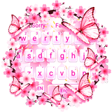 Pink Cherry sms keyboard Theme 아이콘