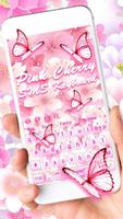 Pink Cherry sms keyboard Theme ポスター