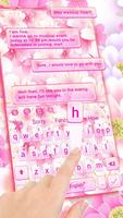 2 Schermata Pink Cherry sms keyboard Theme