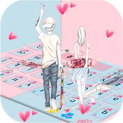 Pink Couple Love アプリダウンロード