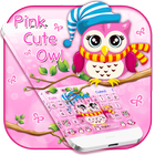 Pink Cute Owl Hợp âm Chuẩn biểu tượng