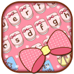 Pink Cute Bow Keyboard