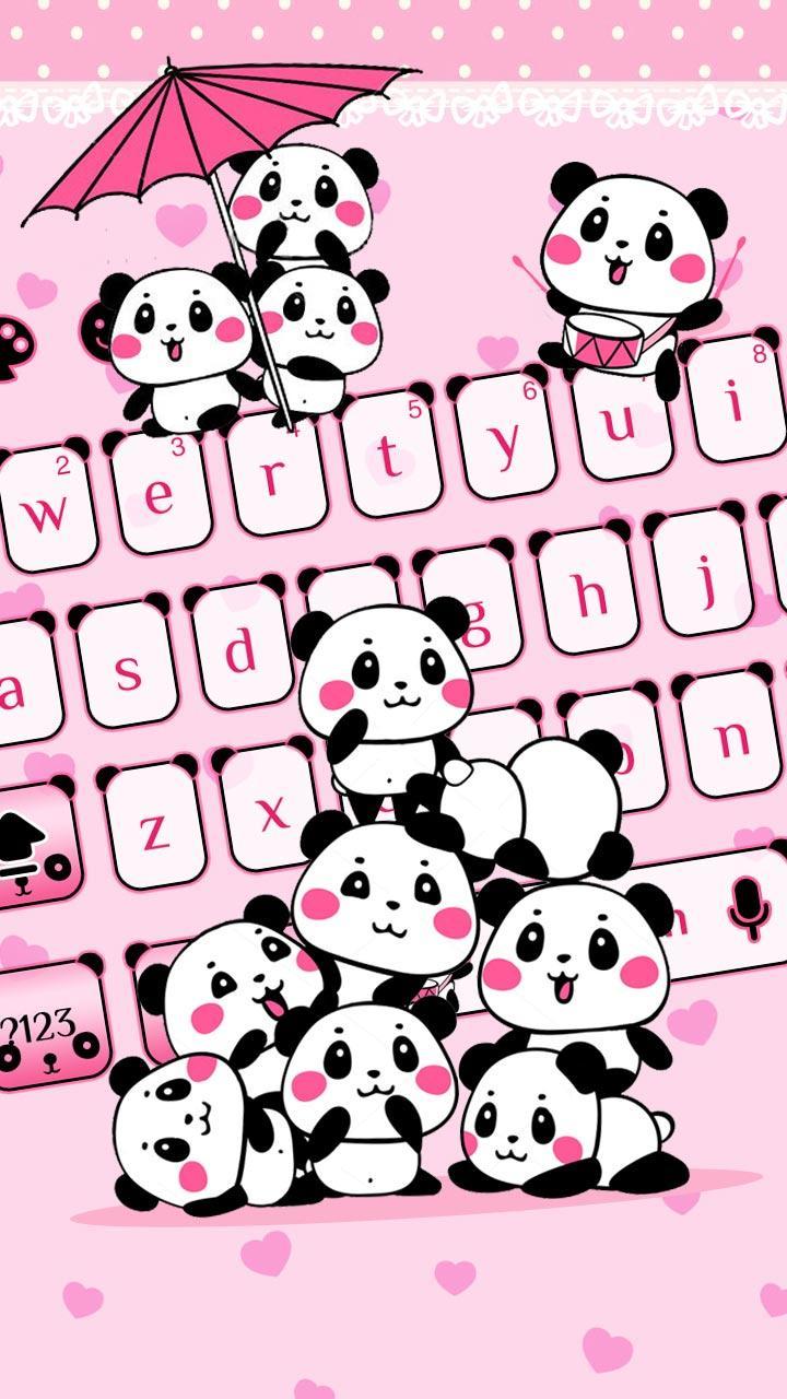 Keyboard Panda Lucu Merah Muda For Android Apk Download