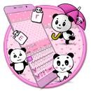 Pink Cute Panda Keyboard-APK