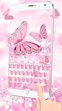 Screenshot 3 for Pink Diamond Butterfly Keyboard