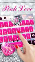 Pink Diamond Keyboard Theme اسکرین شاٹ 1