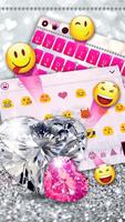 Pink Diamond Keyboard Theme Ekran Görüntüsü 2