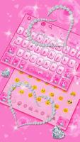 Pink Diamond Princess Keyboard Theme capture d'écran 2